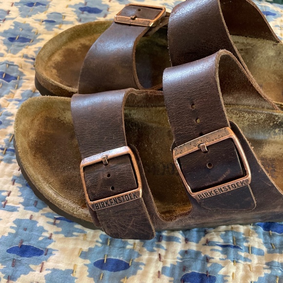Birkenstock Arizona Oiled Leather Habana ~ Size 38 (7-7.5 US) - Picture 2 of 4
